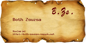 Both Zsuzsa névjegykártya