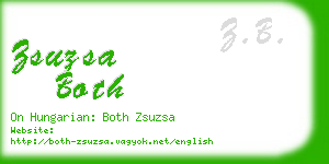 zsuzsa both business card